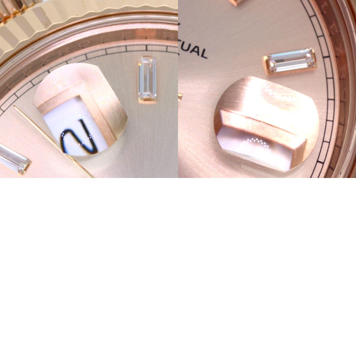 ROLEX ロレックス 228235A デイデイト40 10P ダイヤモンド 腕時計 K18PG メンズ 中古