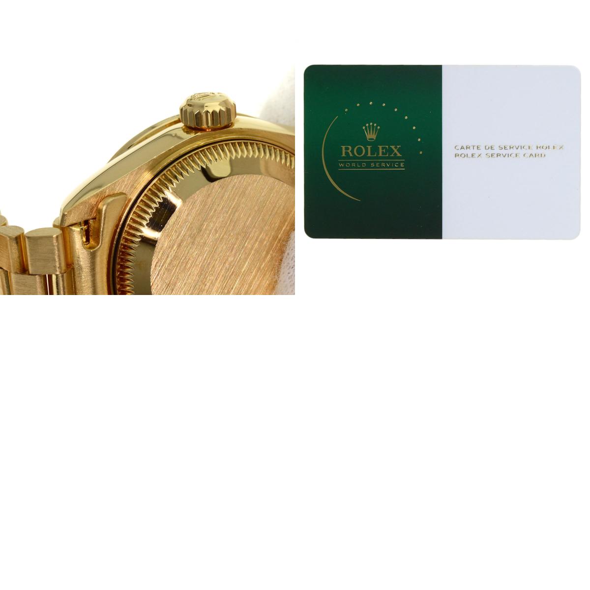 ROLEX ロレックス 69068G デイトジャスト 10P ダイヤモンド 腕時計 K18YG レディース 中古
