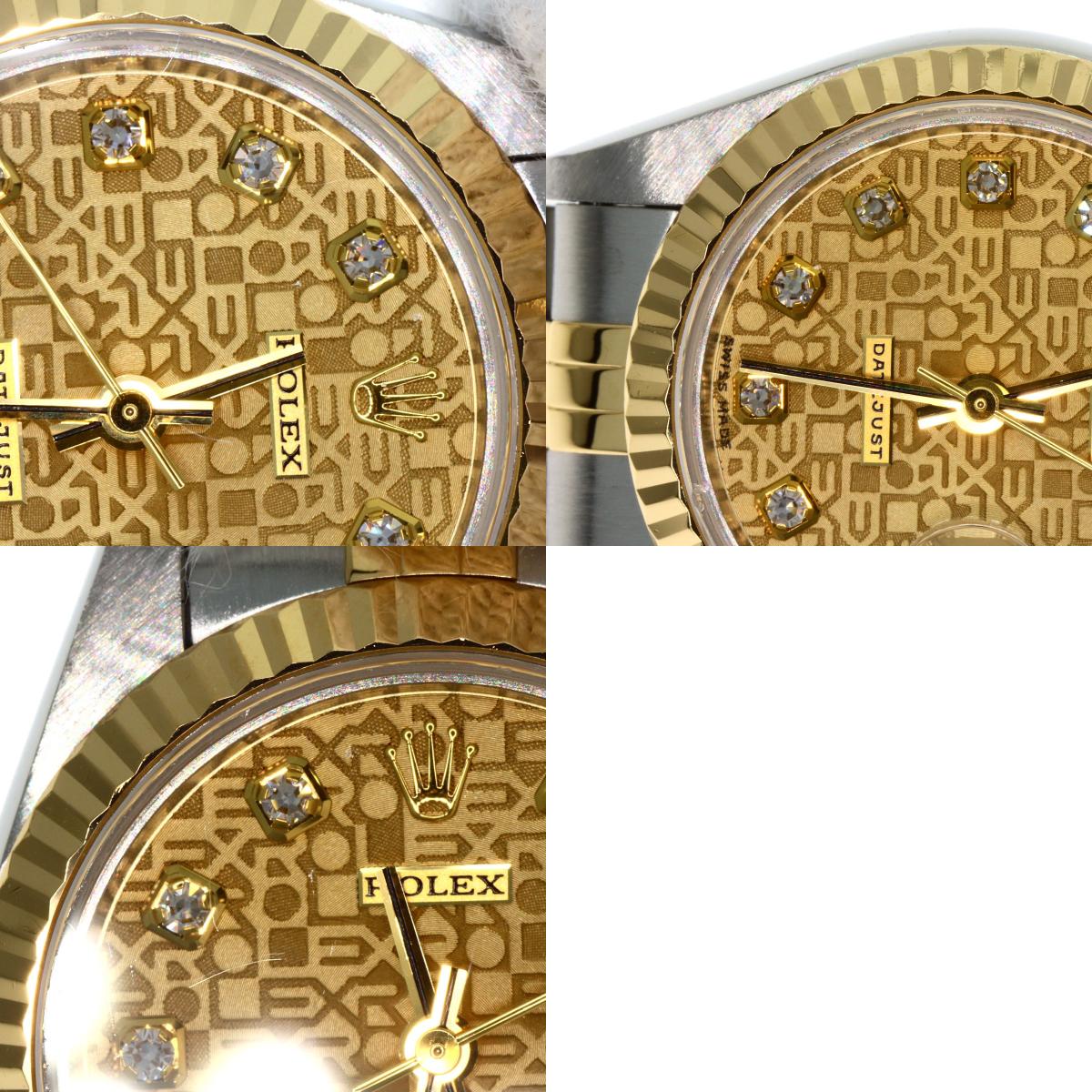 ロレックス 69173G デイトジャスト 10P ダイヤモンド 腕時計 中古 商品画像20