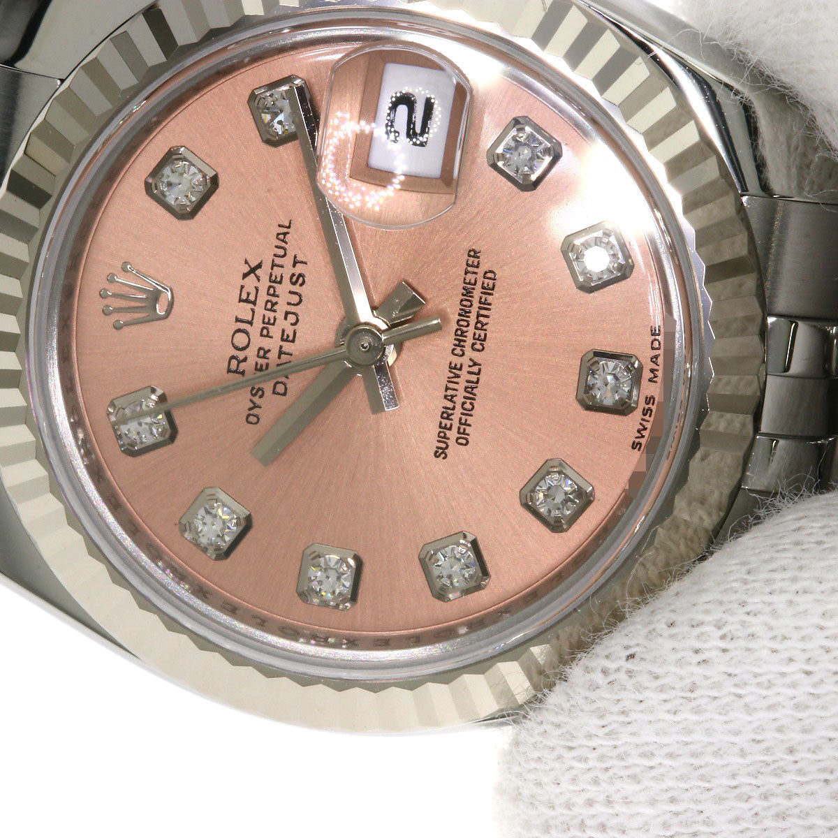 ロレックス 179174G デイトジャスト 10P ダイヤモンド 腕時計 中古 商品画像20