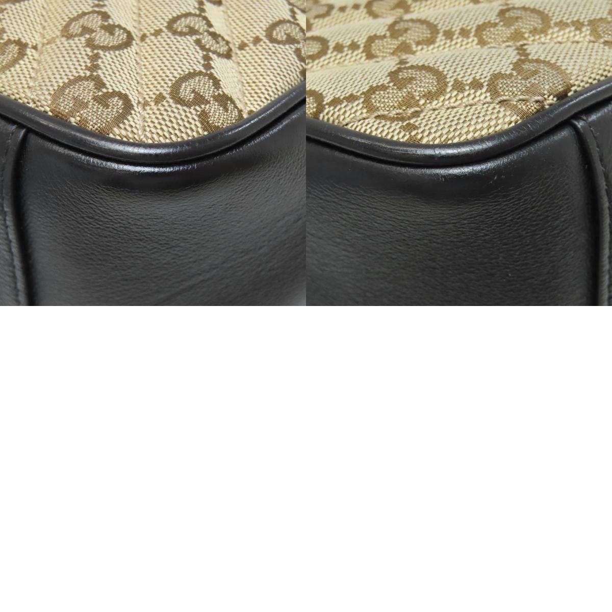 GUCCI グッチ 443497 GGマーモント ミディアム ショルダーバッグ キャンバス レディース 中古
