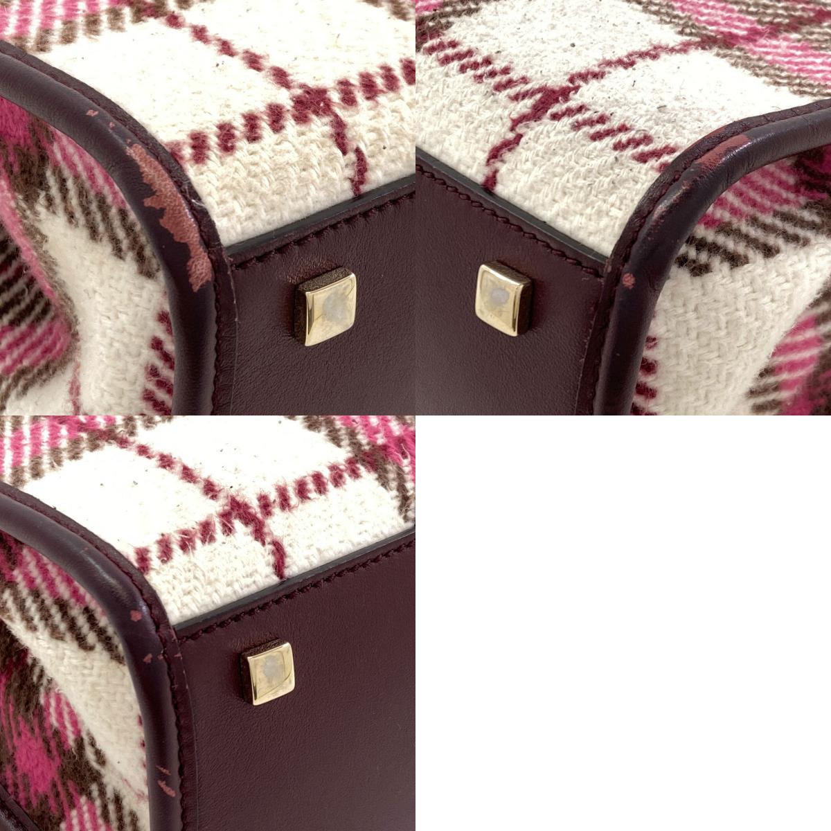 Jimmy Choo ジミーチュウ ヴァレンヌ 2WAY ハンドバッグ ウール レディース 中古