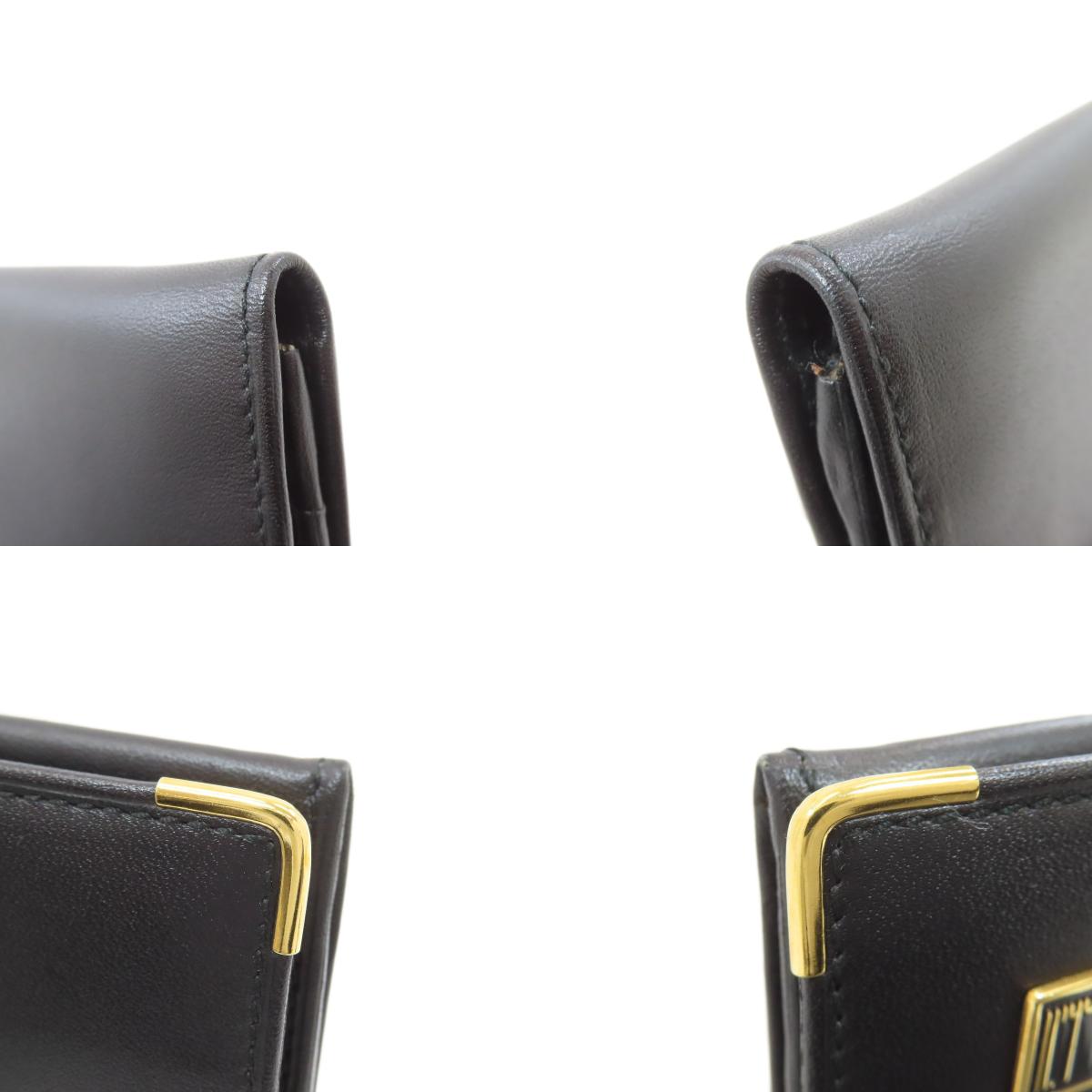 Dunhill ダンヒル ロゴ 長財布(小銭入れあり) レザー メンズ 中古