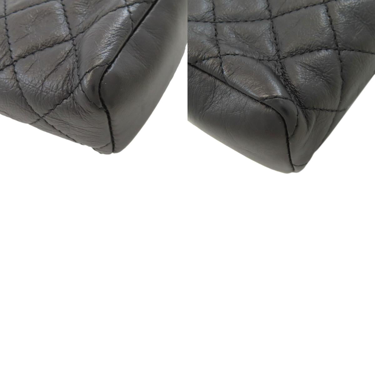 CHANEL シャネル ミニチェーンショルダー マトラッセ シルバー金具 ショルダーバッグ ラムスキン レディース 中古