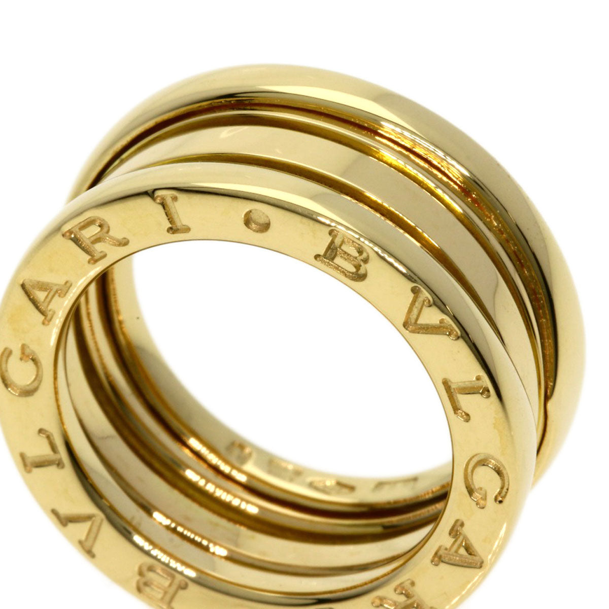 BVLGARI ブルガリ B-zero1 ビーゼロワン 2バンド #48 リング・指輪 K18YG レディース 中古