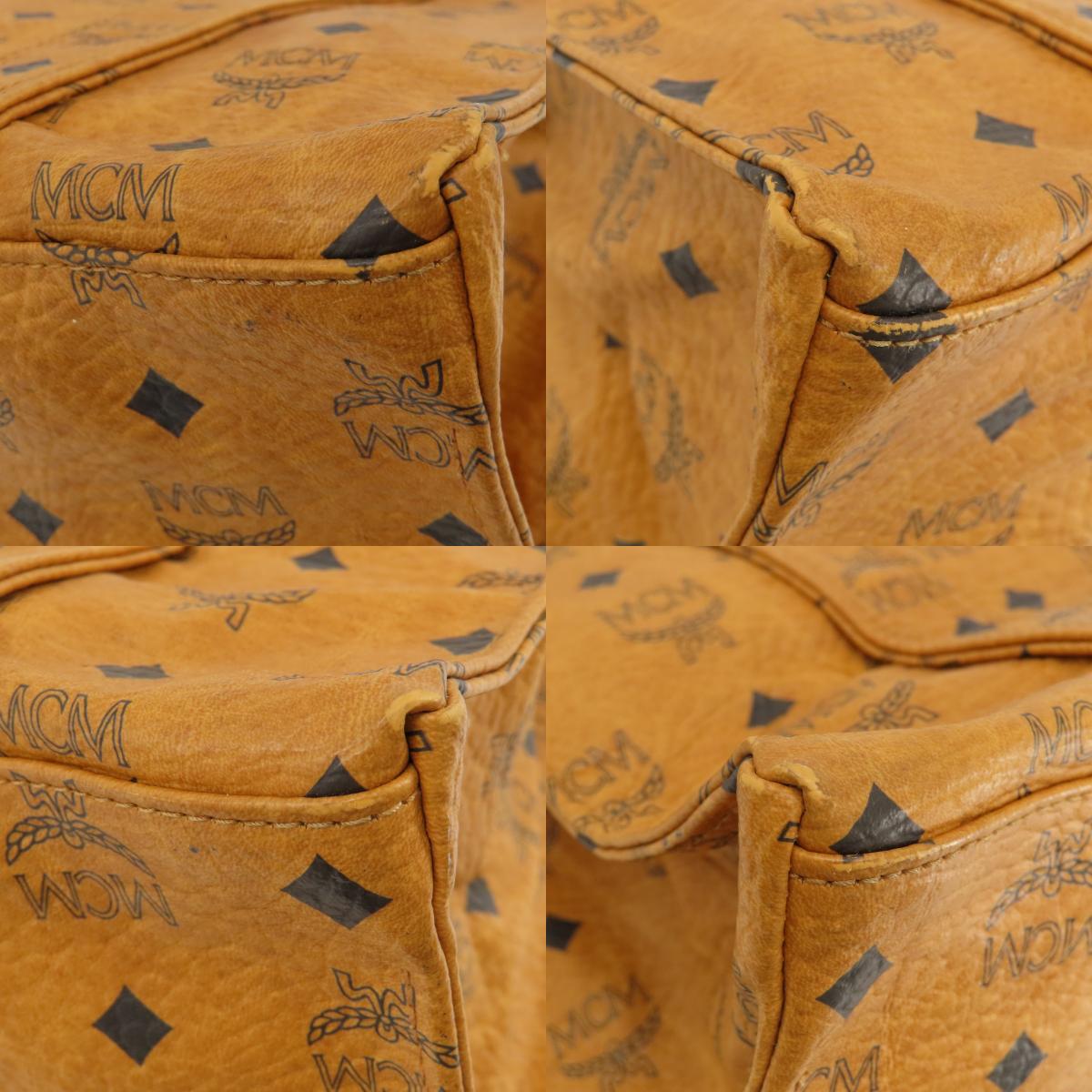 MCM エムシーエム ロゴデザイン ショルダーバッグ レザー レディース 中古