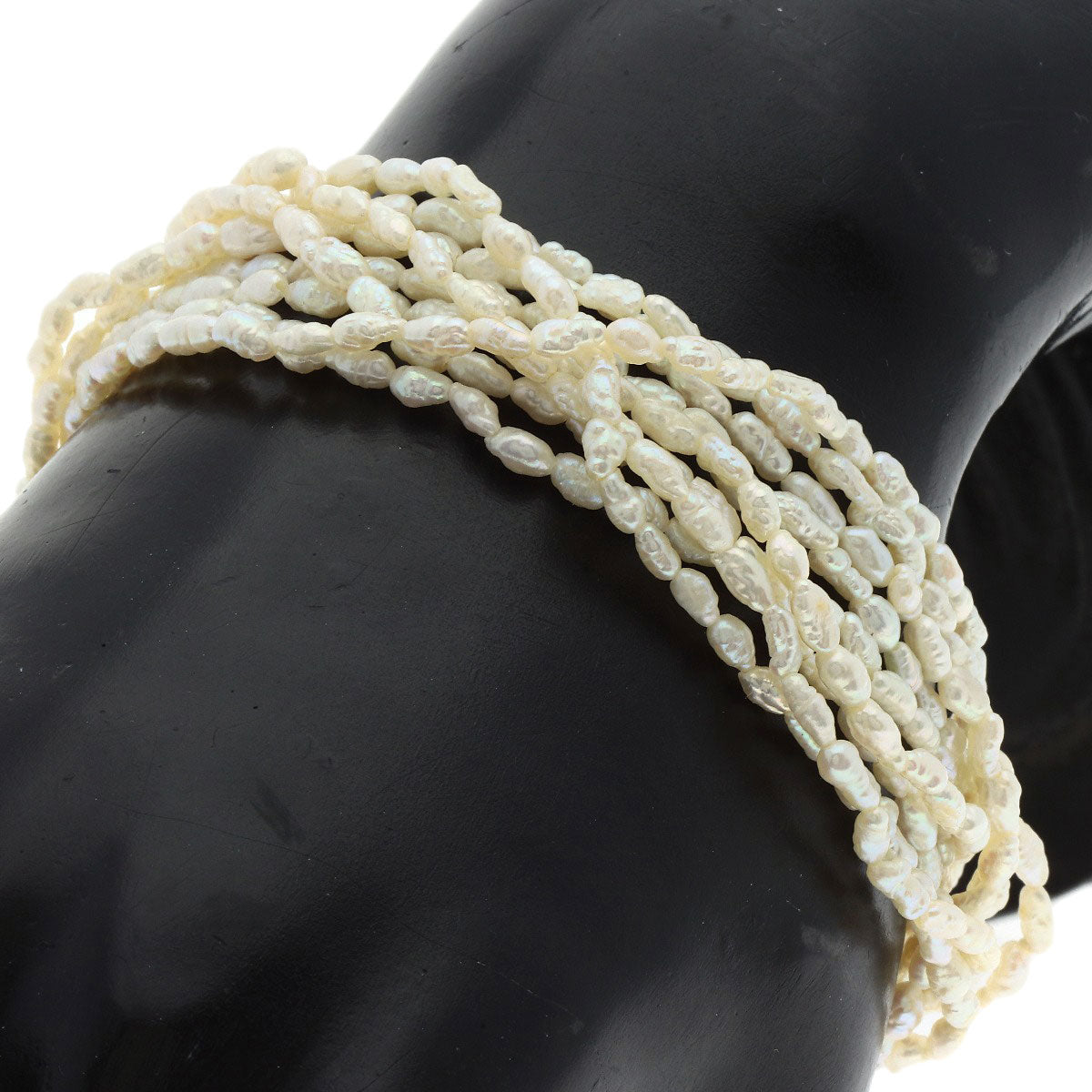SELECT JEWELRY セレクトジュエリー 10連 淡水パール 真珠 ブレスレットセット ネックレス SV レディース 中古