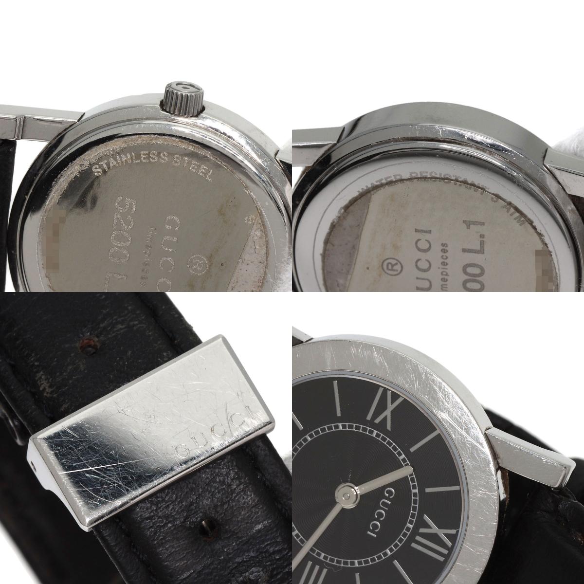 GUCCI グッチ 5200L.1 ラウンドフェイス 腕時計 SS レディース 中古
