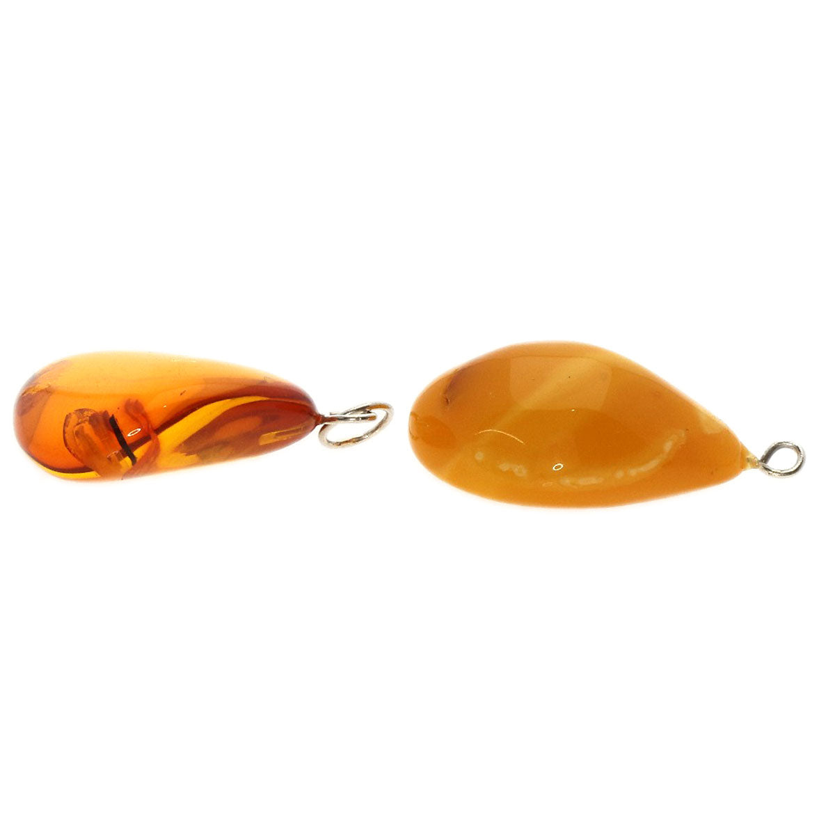SELECT JEWELRY セレクトジュエリー コハク 琥珀 5点セット ペンダント SV レディース 中古