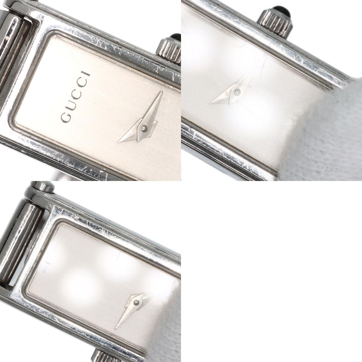 GUCCI グッチ 1500L スクエアフェイス 腕時計 SS レディース 中古