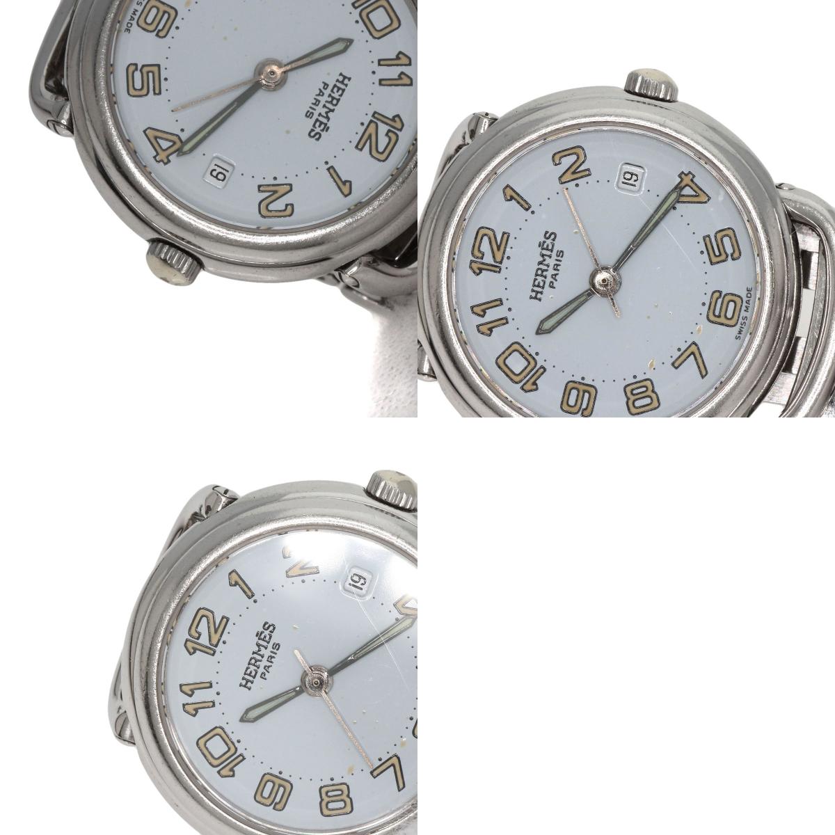 HERMES エルメス PU2.210 プルマン 腕時計 SS レディース 中古