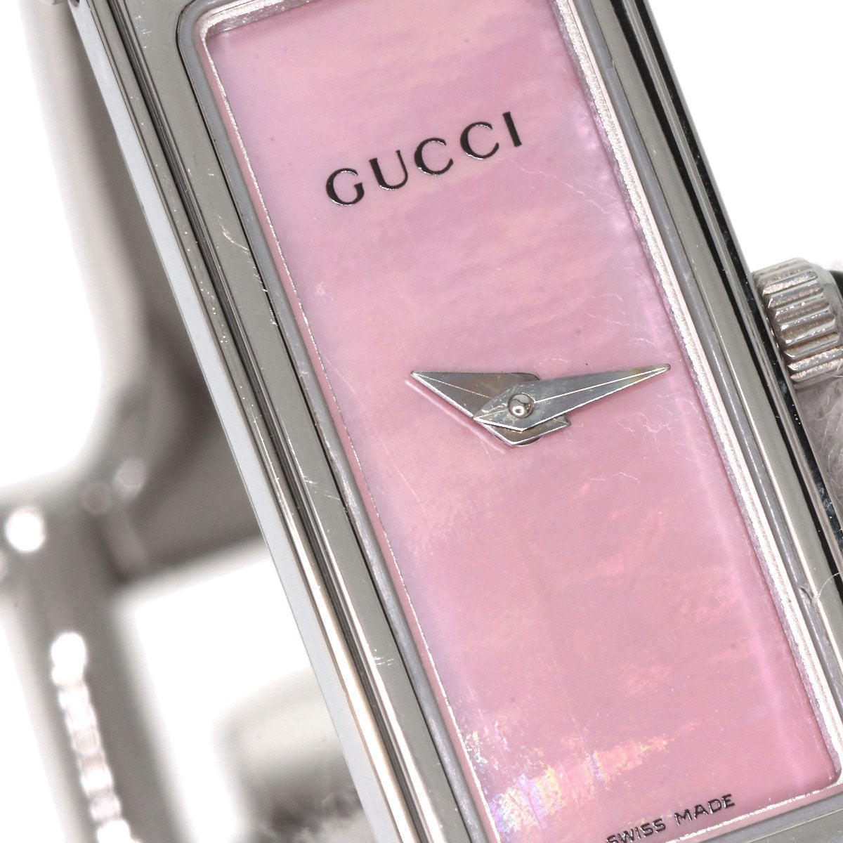 GUCCI グッチ 1500L スクエアフェイス 腕時計 SS レディース 中古