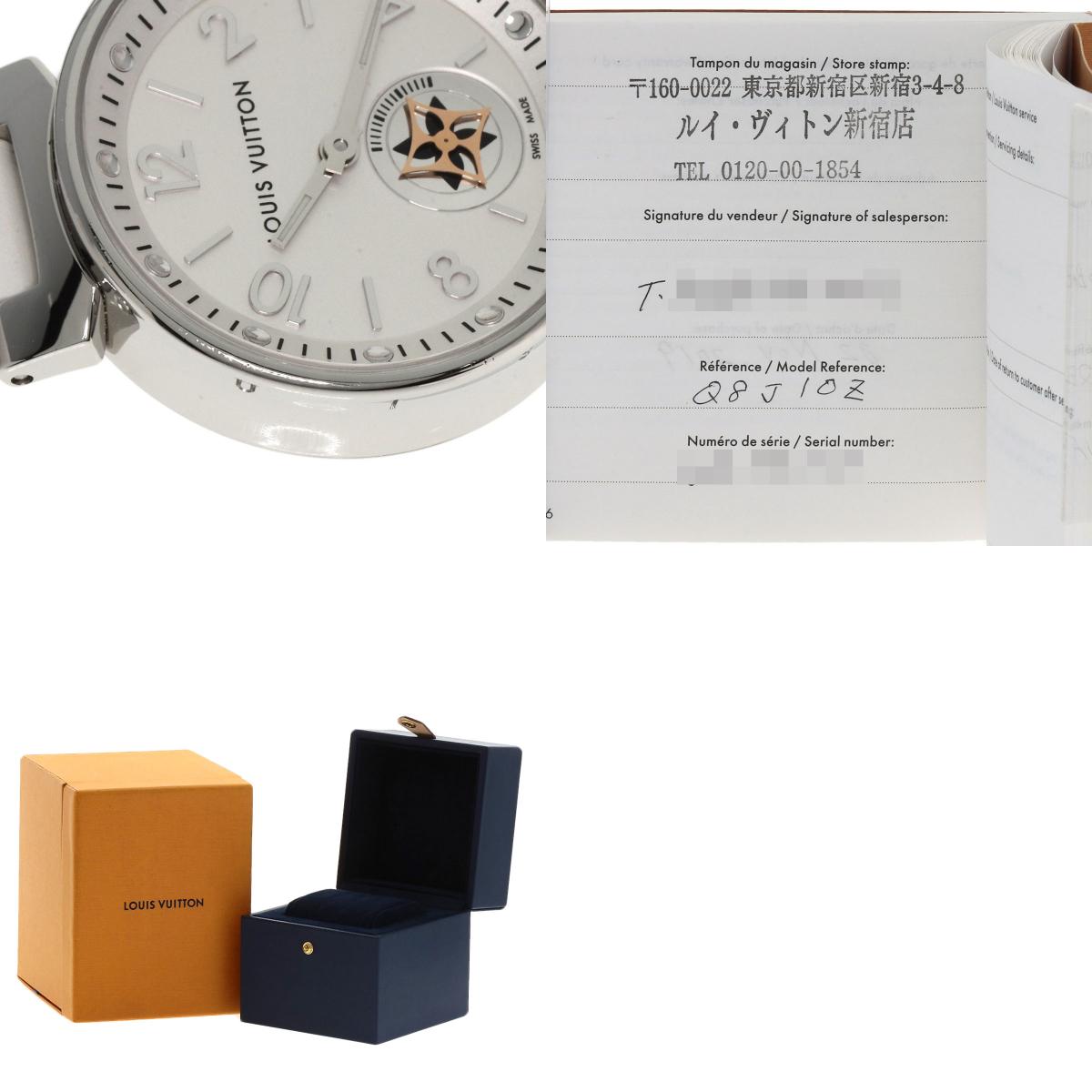 LOUIS VUITTON ルイヴィトン Q8J10 タンブール ムーンスター 腕時計 SS レディース 中古
