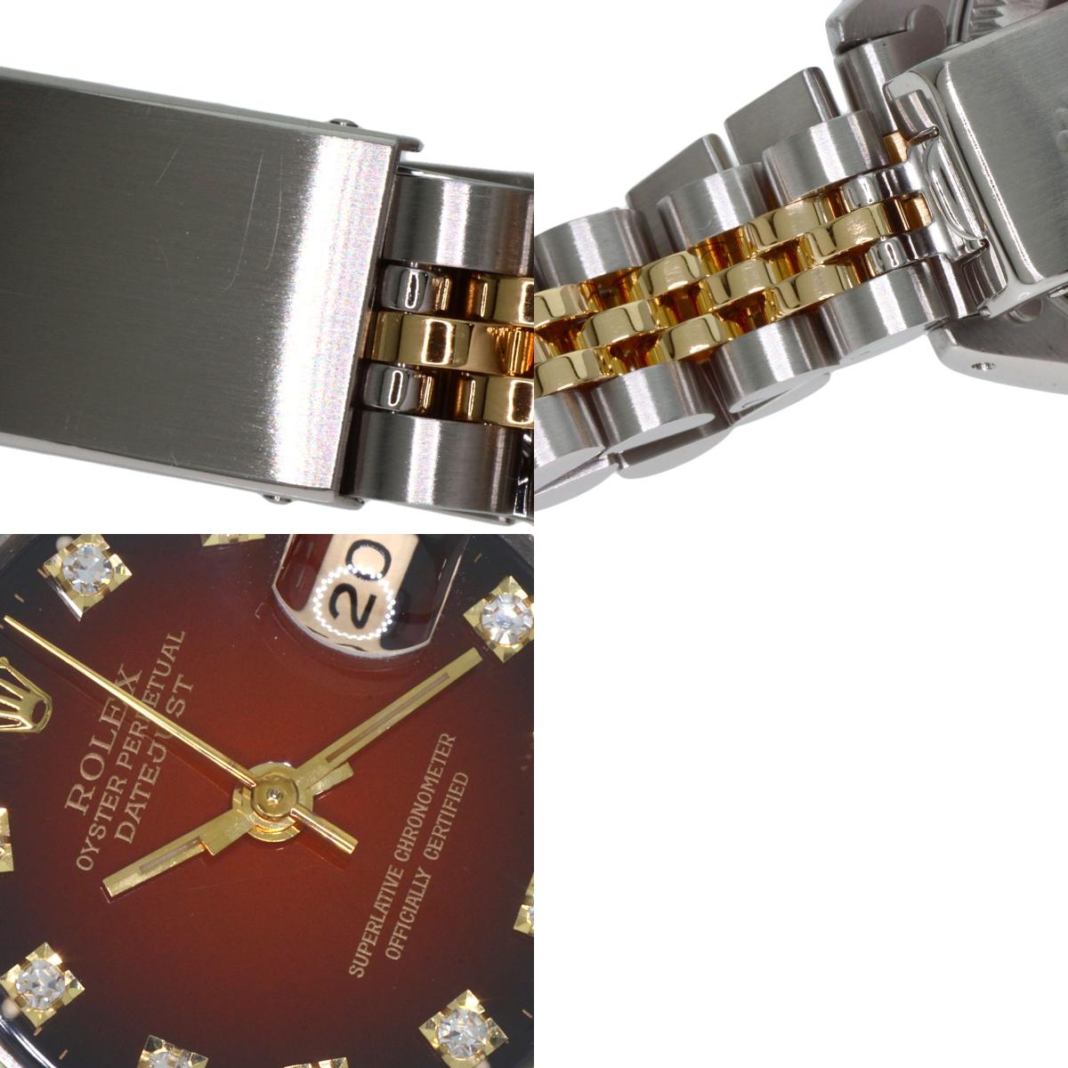 ロレックス 69173G デイトジャスト 10P ダイヤモンド 腕時計 中古 商品画像20