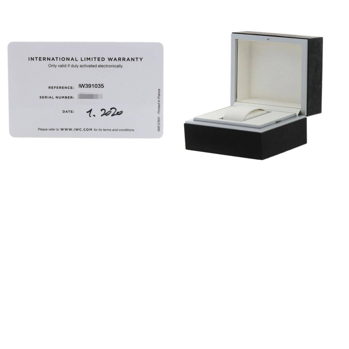アイダブリューシー IW391035 ポートフィノ クロノグラフ ブルー 腕時計 中古 商品画像20