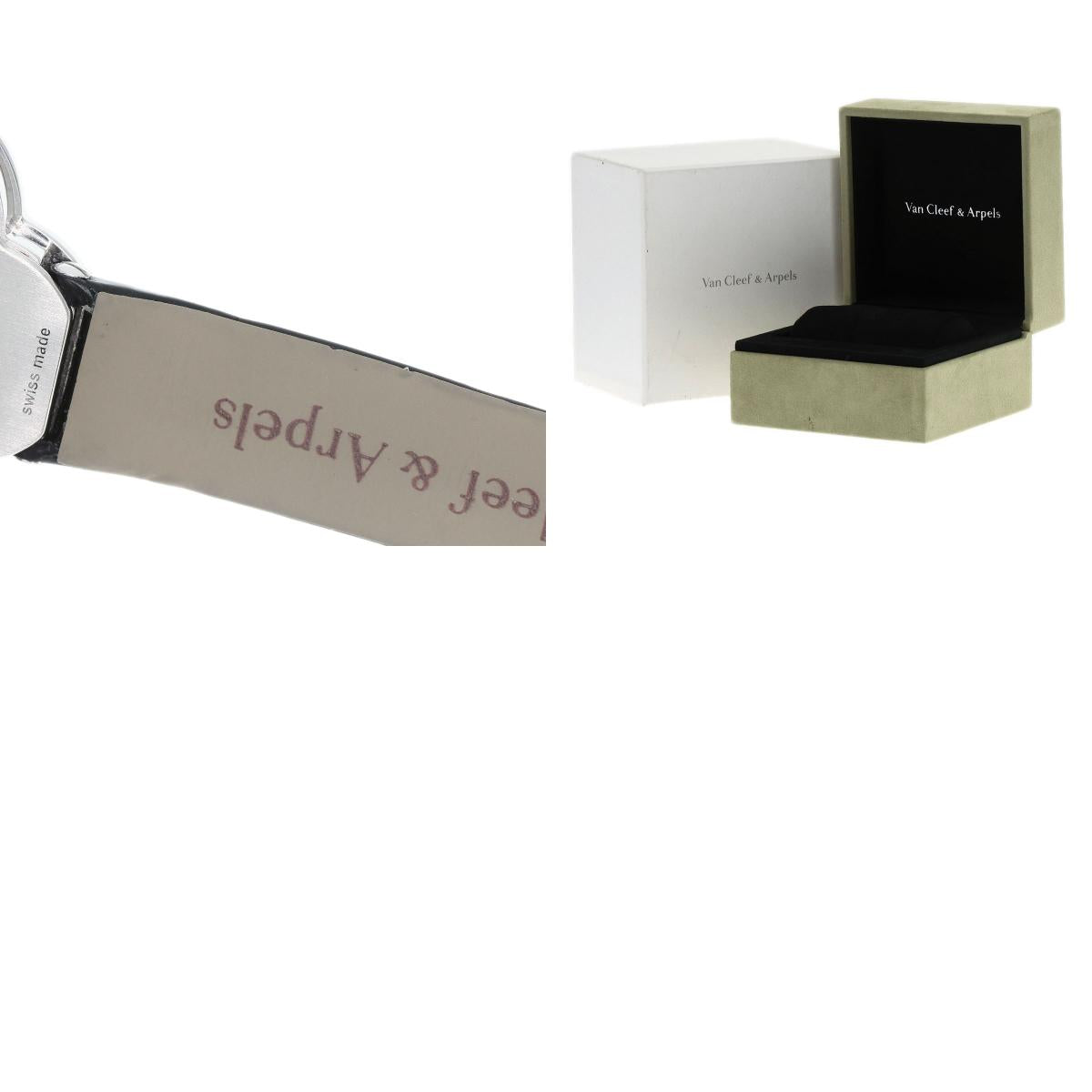 Van Cleef & Arpels ヴァンクリーフ&アーペル VCARO4HR00 アルハンブラ 腕時計 K18WG レディース 中古