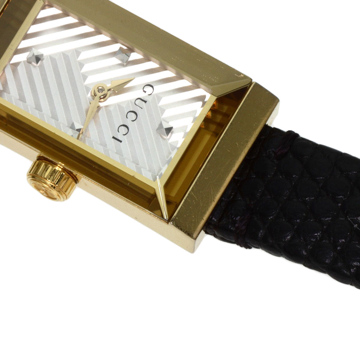 GUCCI グッチ YA147507 Gフレーム 腕時計 GP レディース 中古