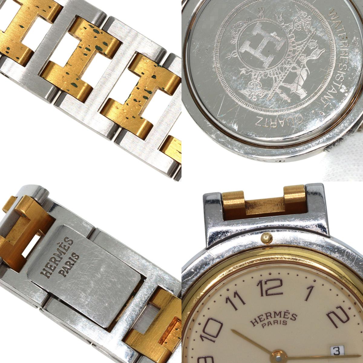 HERMES エルメス クリッパー 腕時計 SS レディース 中古