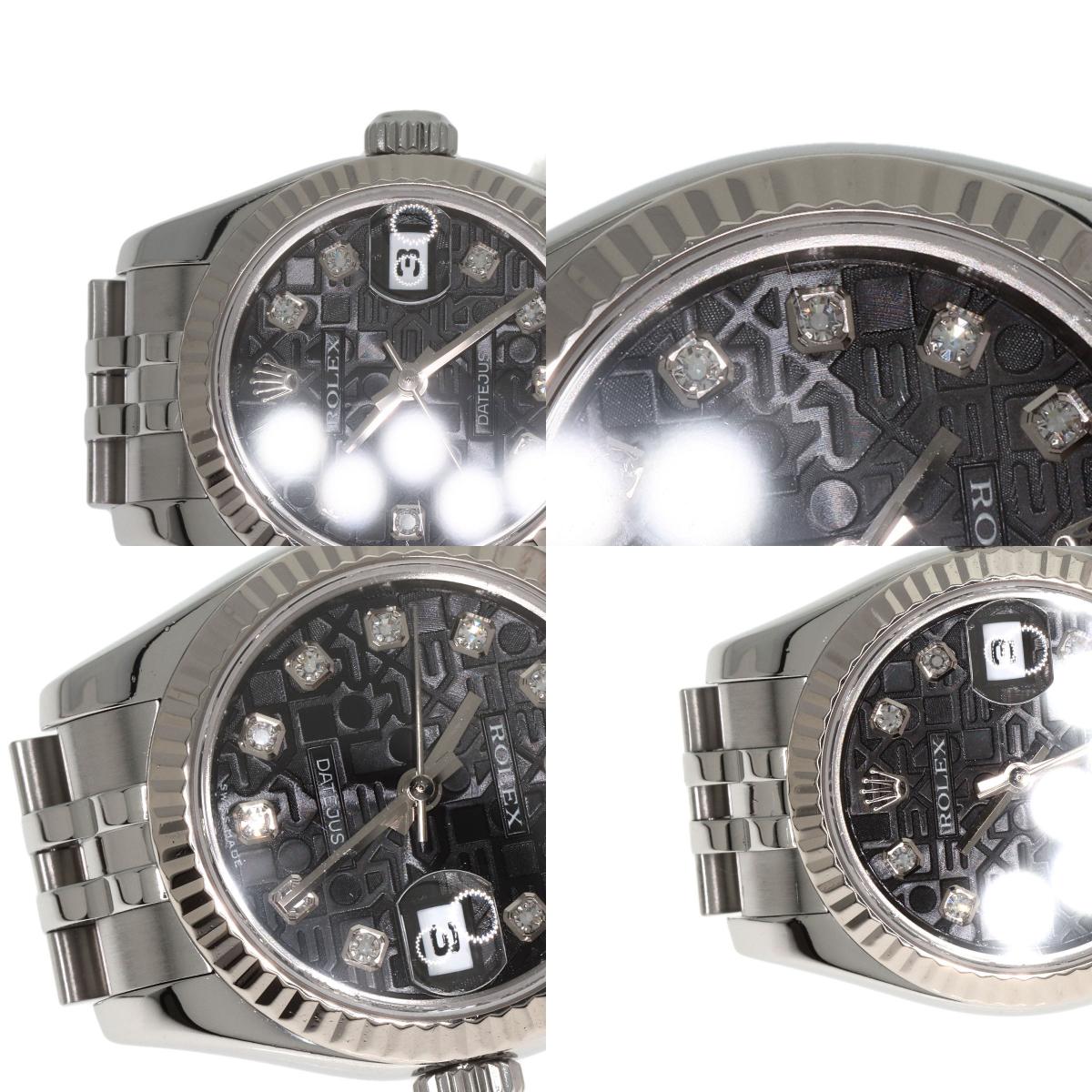 ロレックス 179174G デイトジャスト 10P ダイヤモンド 腕時計 中古 商品画像20