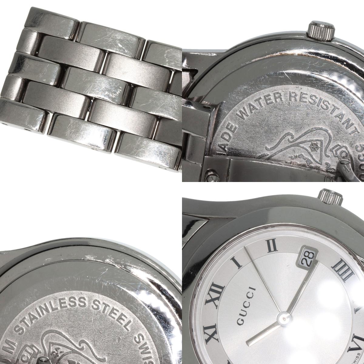 GUCCI グッチ 5500M ラウンドフェイス 腕時計 SS メンズ 中古