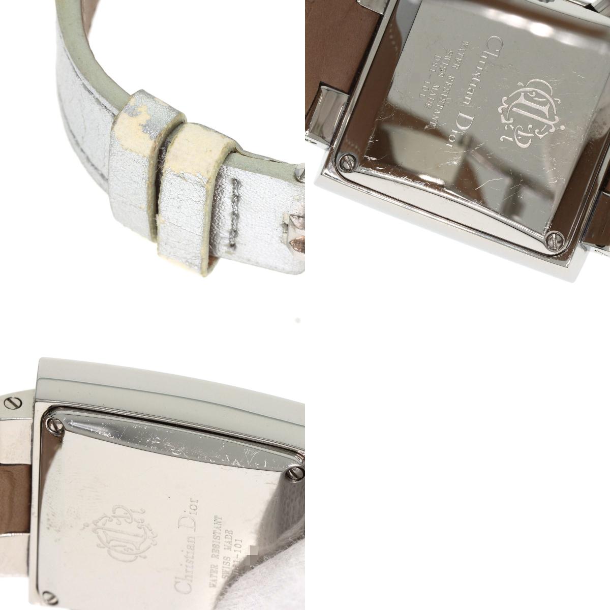 CHRISTIAN DIOR クリスチャンディオール D81-101 リヴァ スパークリング クロノグラフ 腕時計 SS レディース 中古