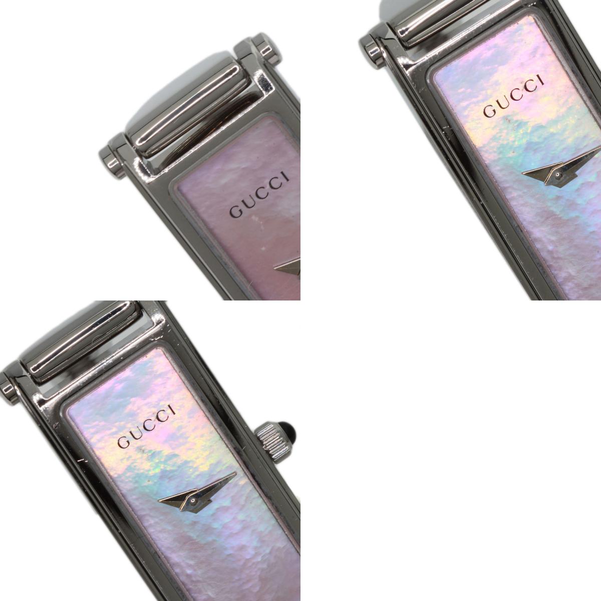 GUCCI グッチ 1500L スクエアフェイス 腕時計 SS レディース 中古