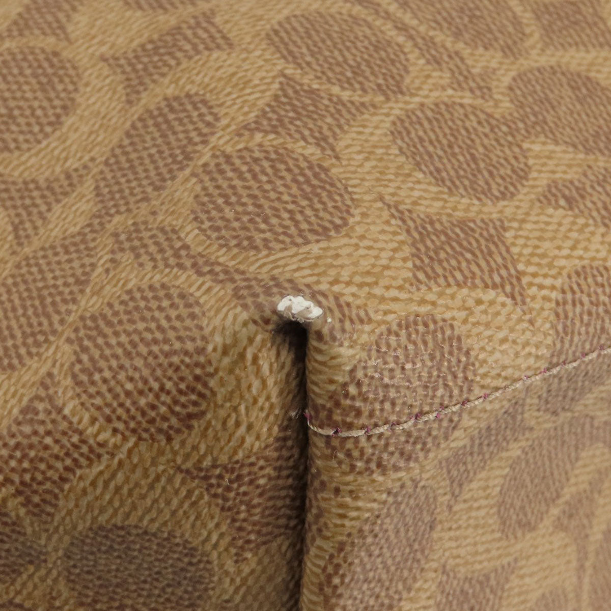 COACH コーチ 32714 シグネチャー トートバッグ PVC レディース 中古