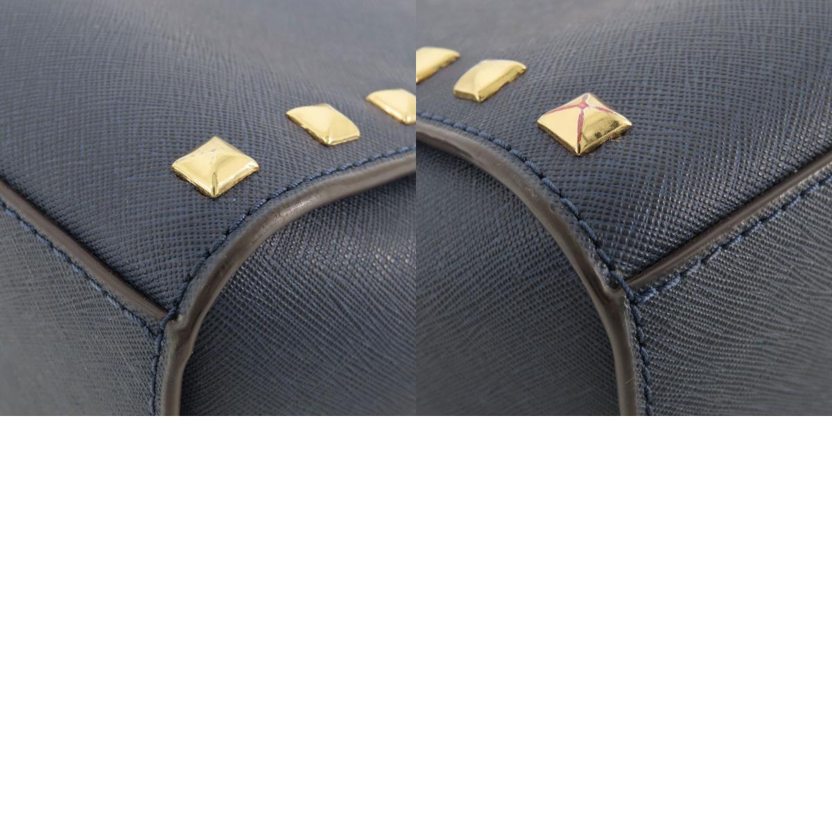 Michael Kors マイケルコース スタッズ ショルダーバッグ レザー レディース 中古