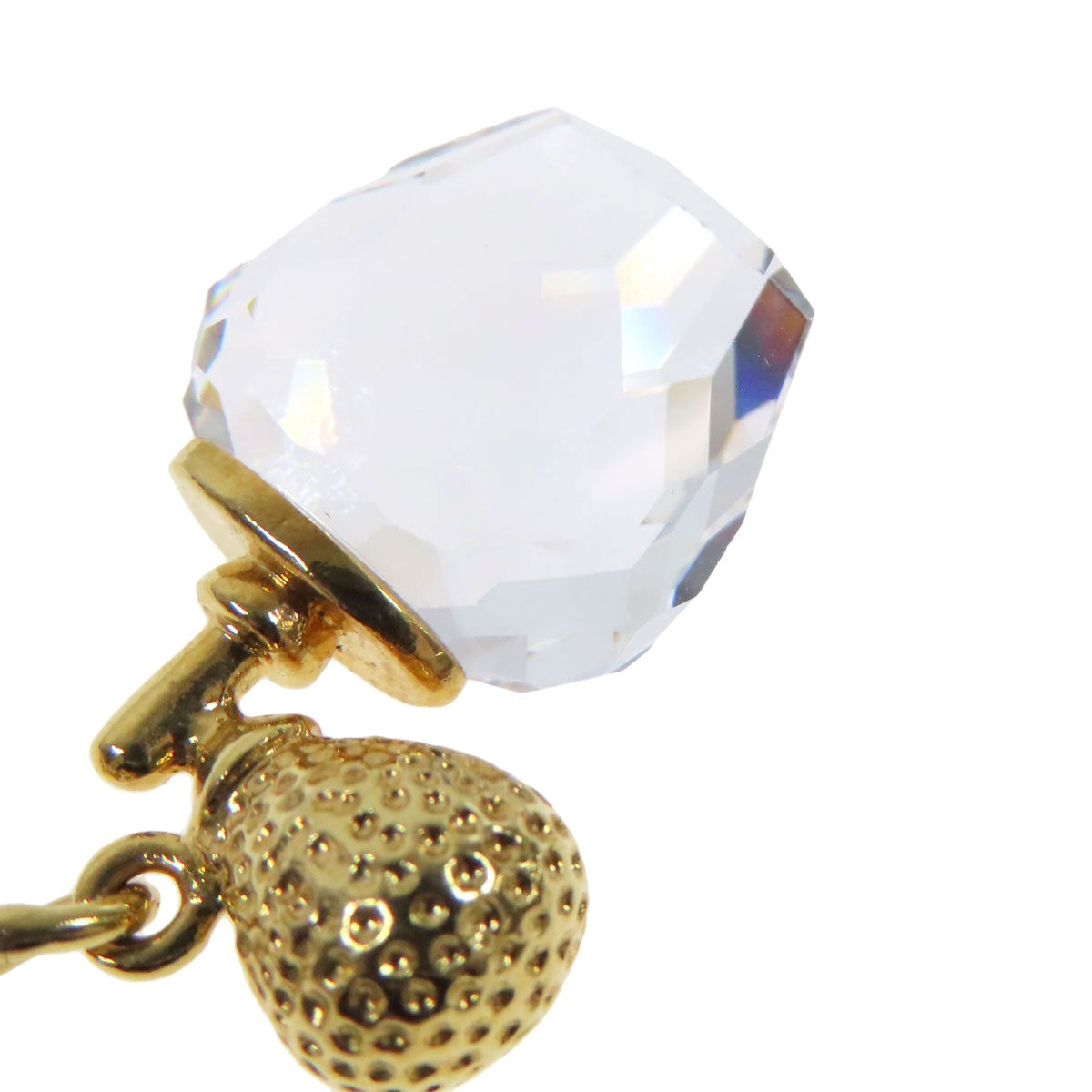 SWAROVSKI スワロフスキー 香水モチーフ ネックレス クリスタル レディース 中古