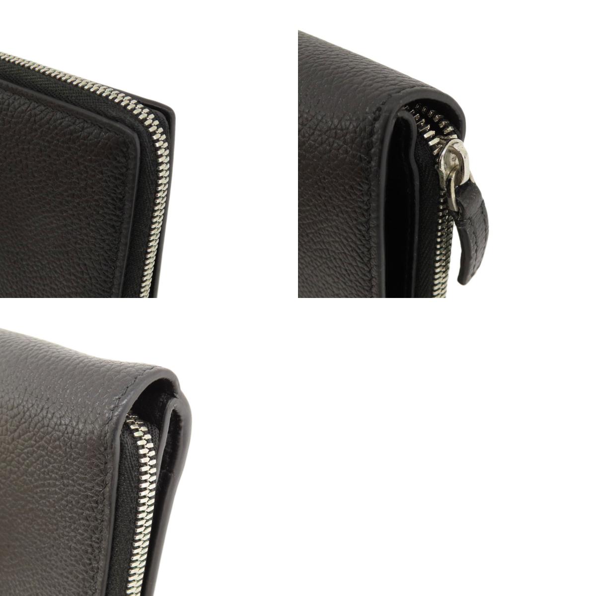 BALENCIAGA バレンシアガ 650879 ロゴ 二つ折り財布(小銭入れあり) レザー レディース 中古