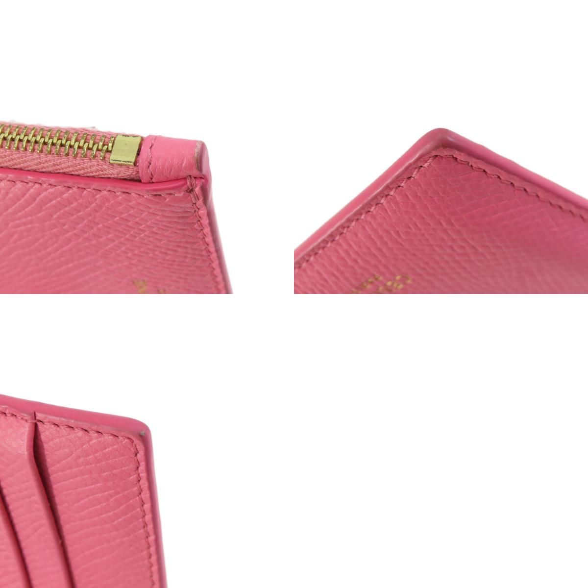 CELINE セリーヌ ロゴ カードケース レザー レディース 中古