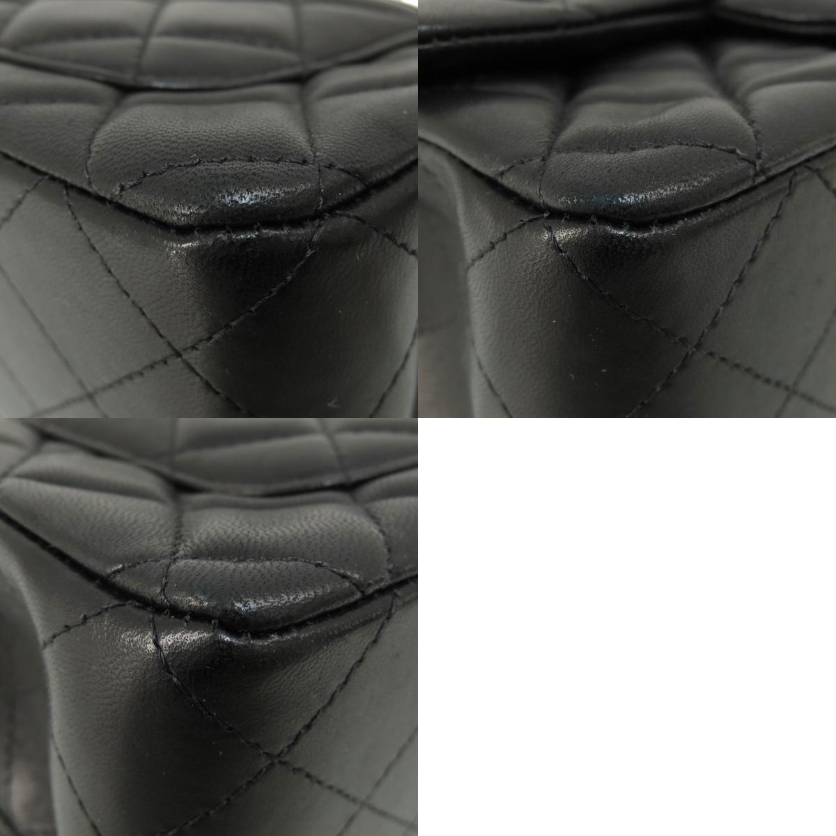 CHANEL シャネル チェーンショルダー マトラッセ シルバー金具 ショルダーバッグ ラムスキン レディース 中古