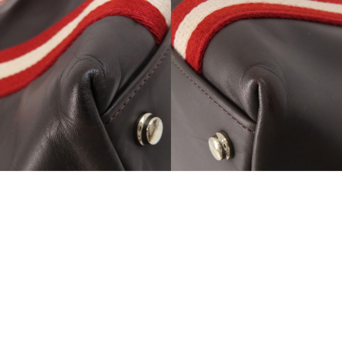 BALLY バリー バリーストライプ トートバッグ レザー レディース 中古