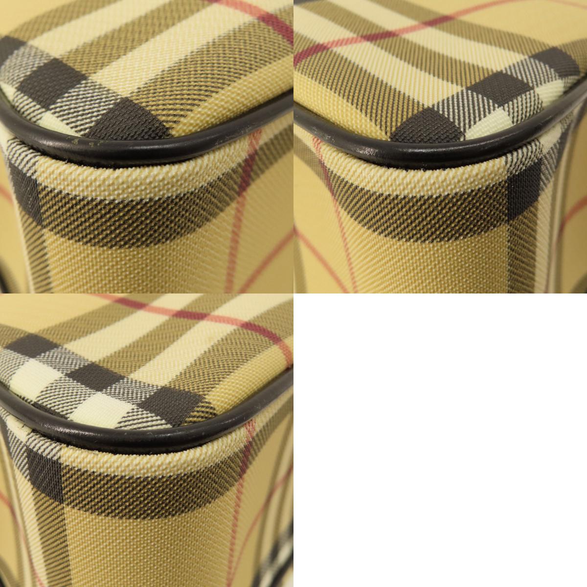BURBERRY バーバリー ノバチェック ハンドバッグ PVC レディース 中古