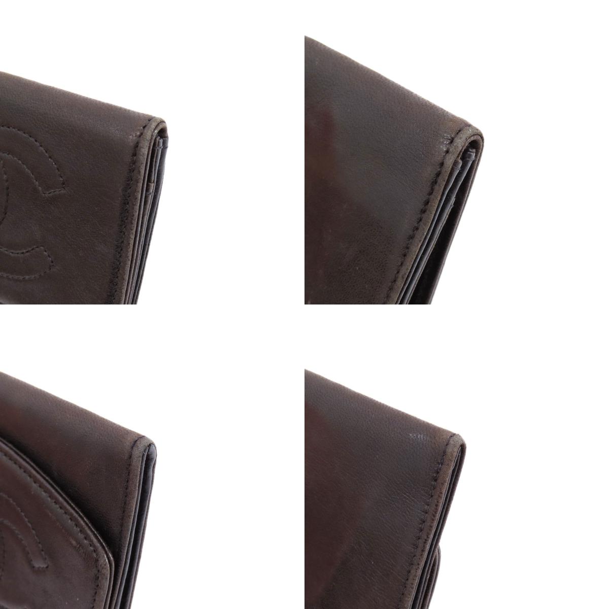 CHANEL シャネル ココマーク コインケース ラムスキン レディース 中古