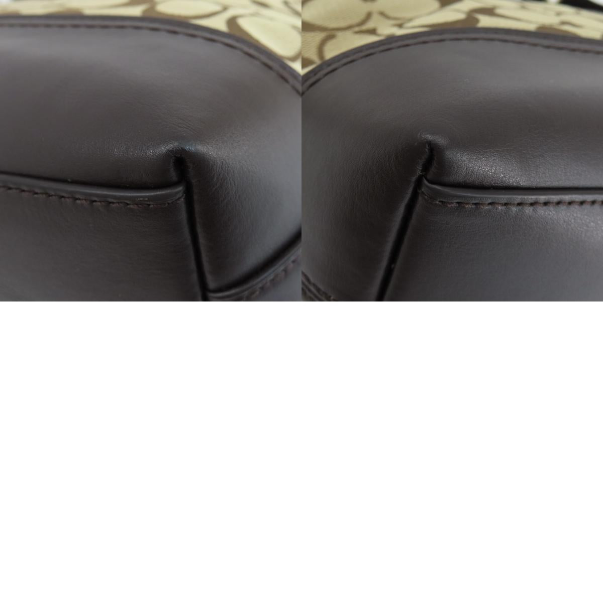 COACH コーチ F54339 シグネチャー ショルダーバッグ キャンバス レディース 中古