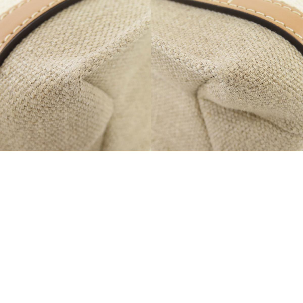 CHLOE クロエ ウッディミニ 2WAY ハンドバッグ キャンバス レディース 中古