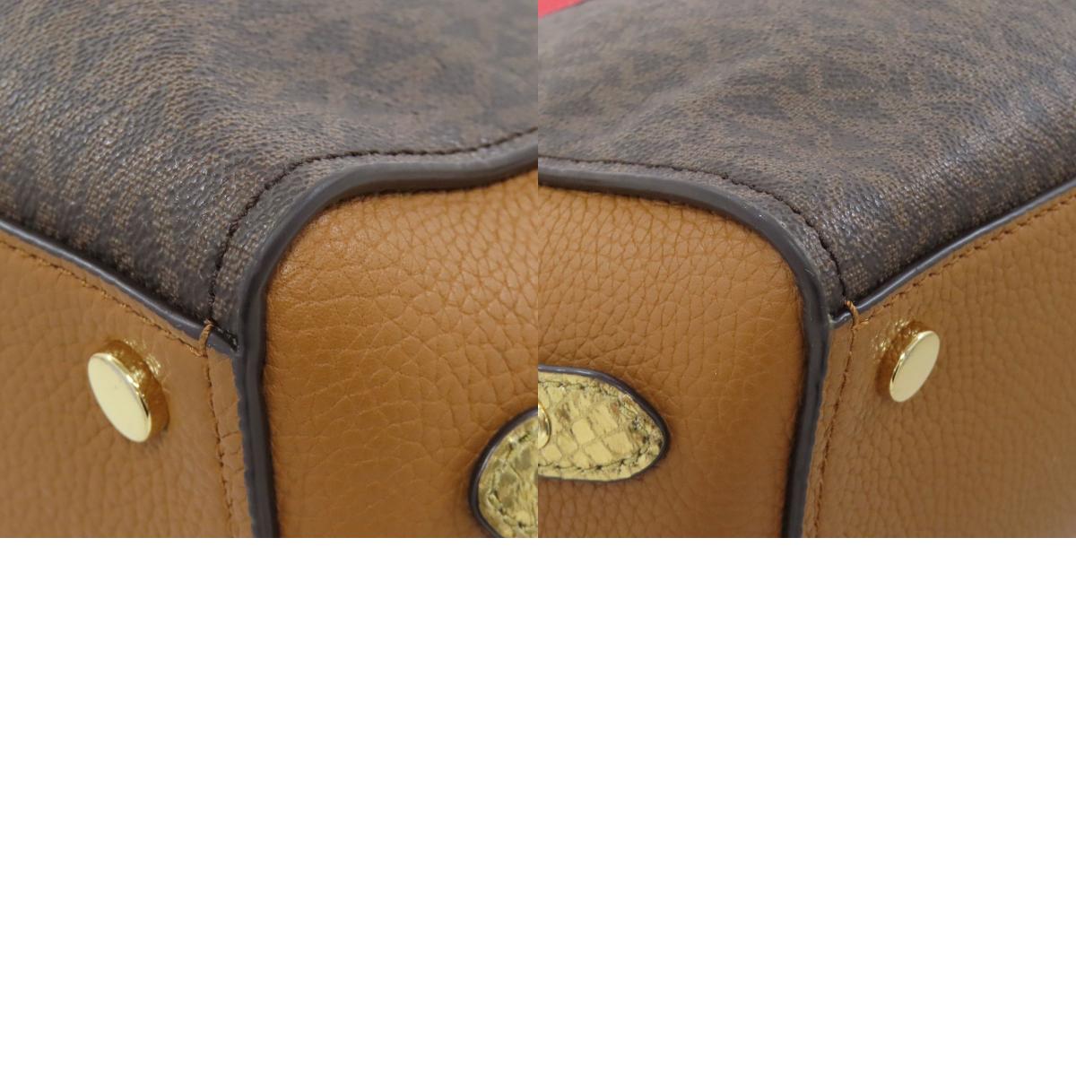 Michael Kors マイケルコース MKシグネチャー 2WAY ハンドバッグ PVC レディース 中古