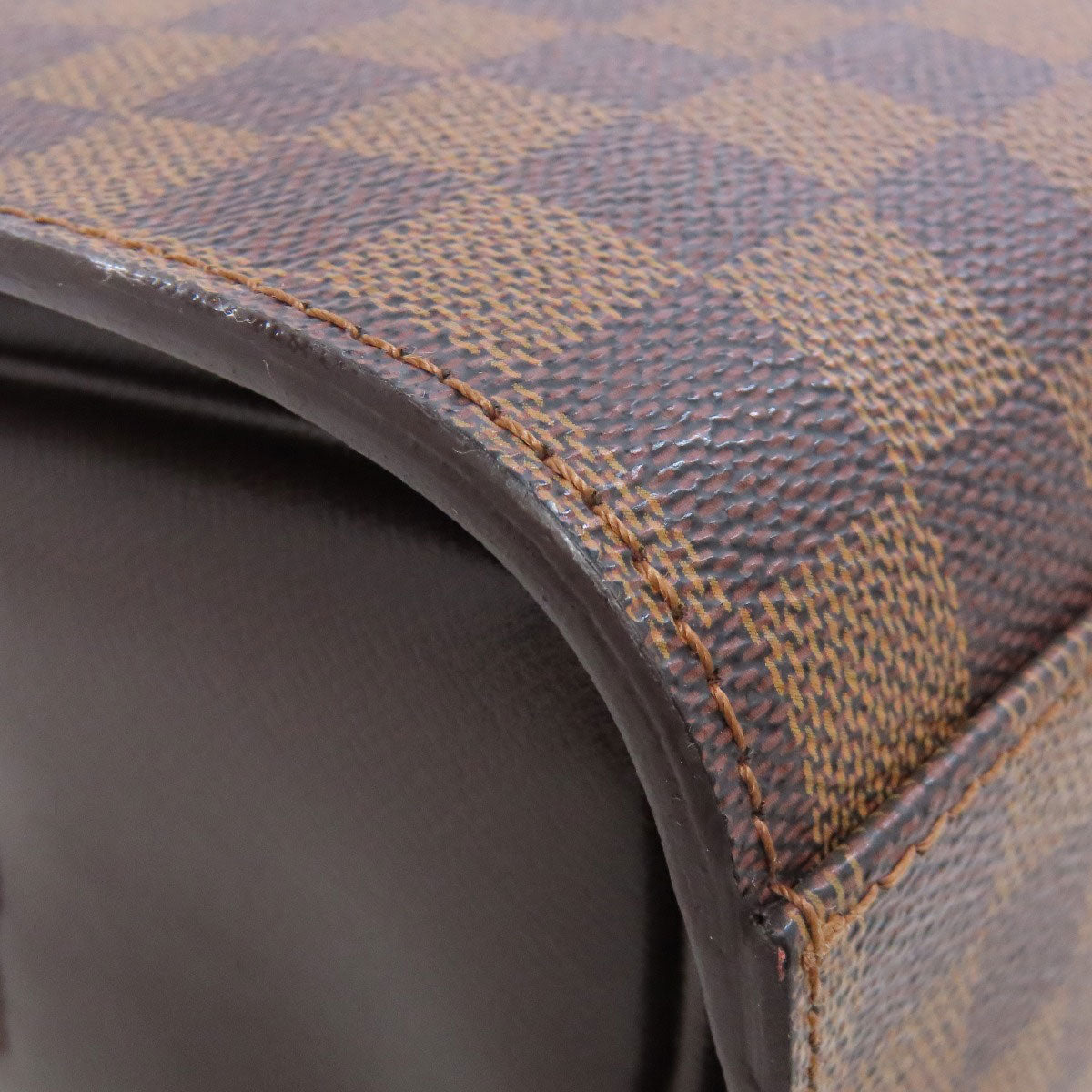 LOUIS VUITTON ルイヴィトン トリアナ ハンドバッグ ダミエキャンバス レディース 中古