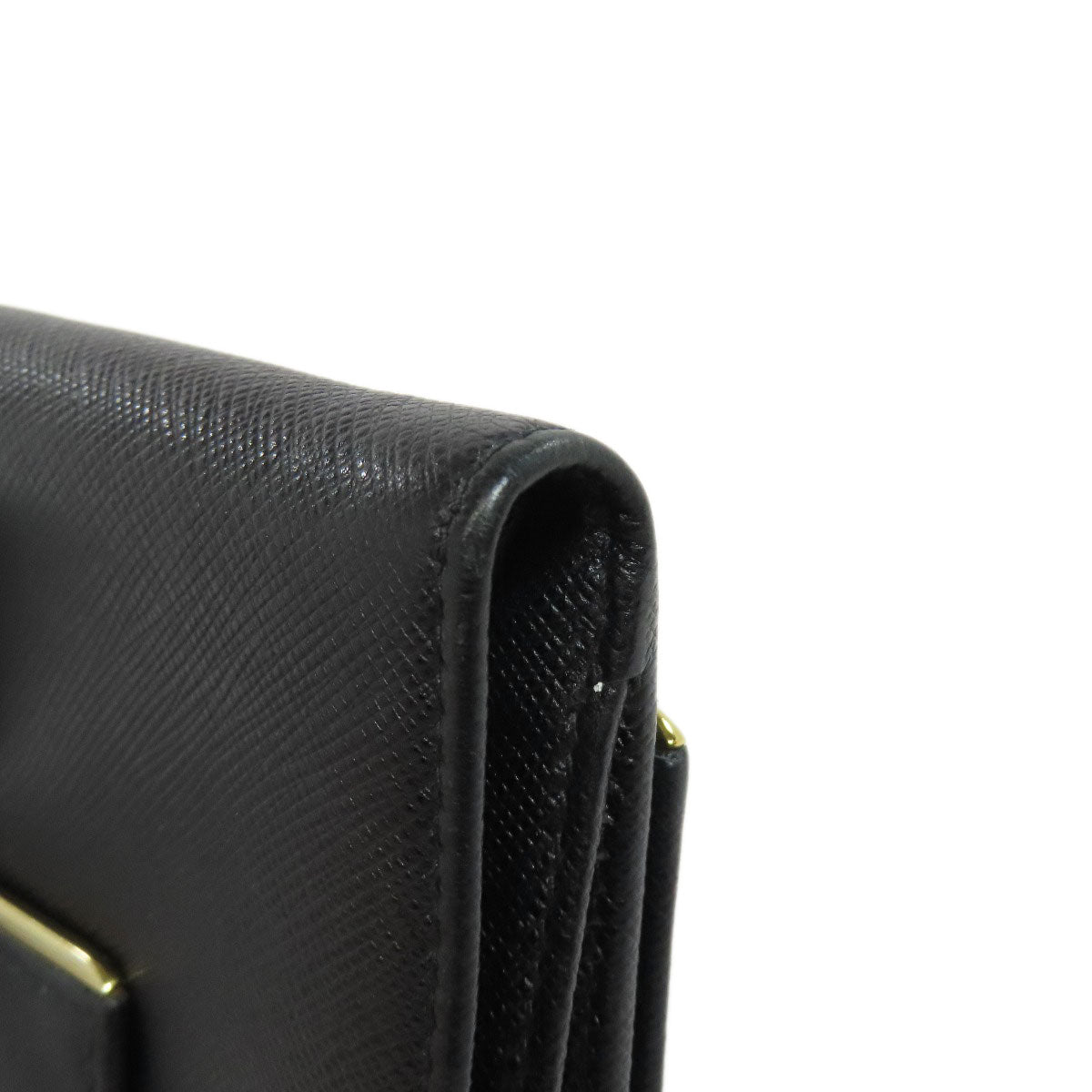 PRADA プラダ ロゴ 二つ折り財布(小銭入れあり) サフィアーノ レディース 中古