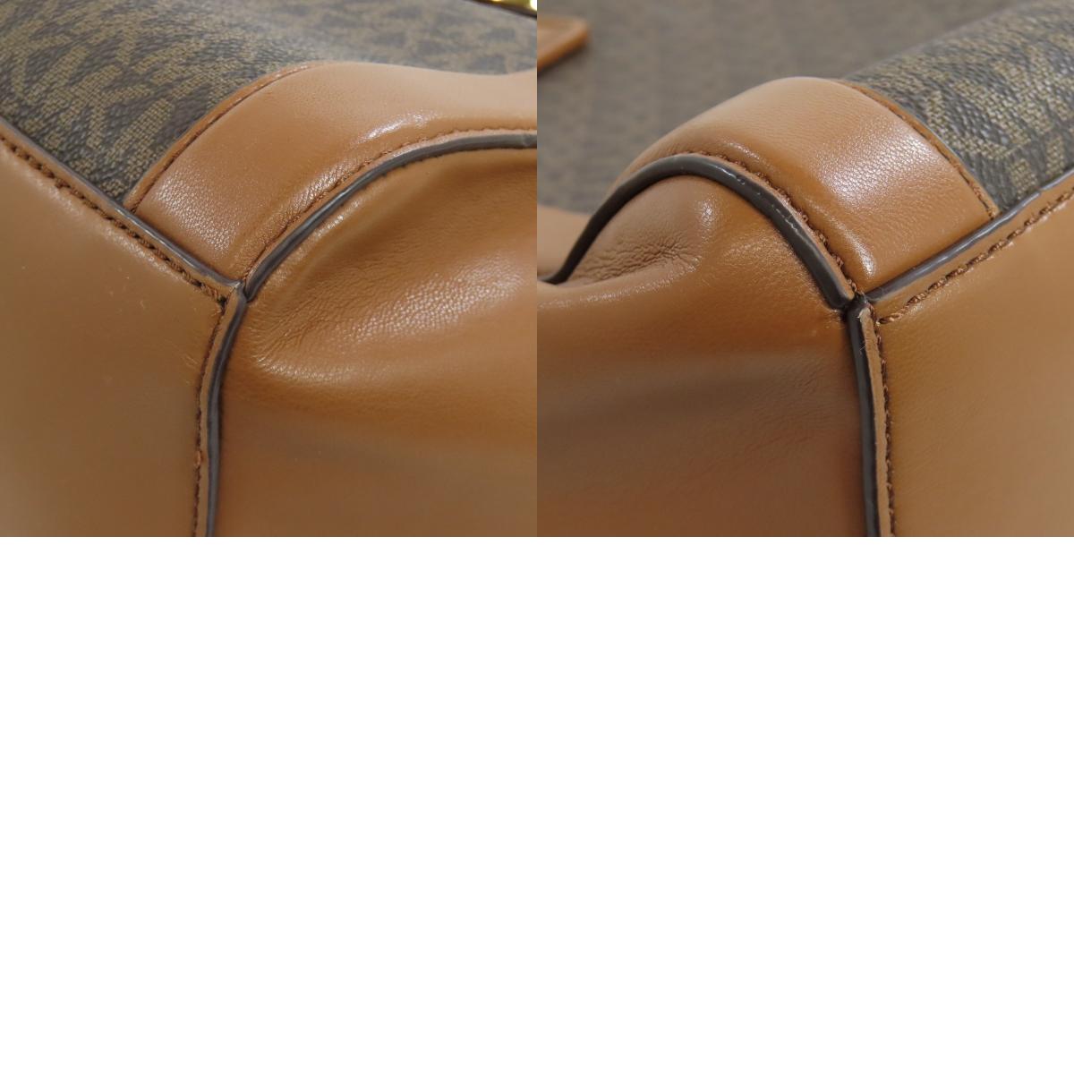Michael Kors マイケルコース MKシグネチャー 2WAY トートバッグ PVC レディース 中古