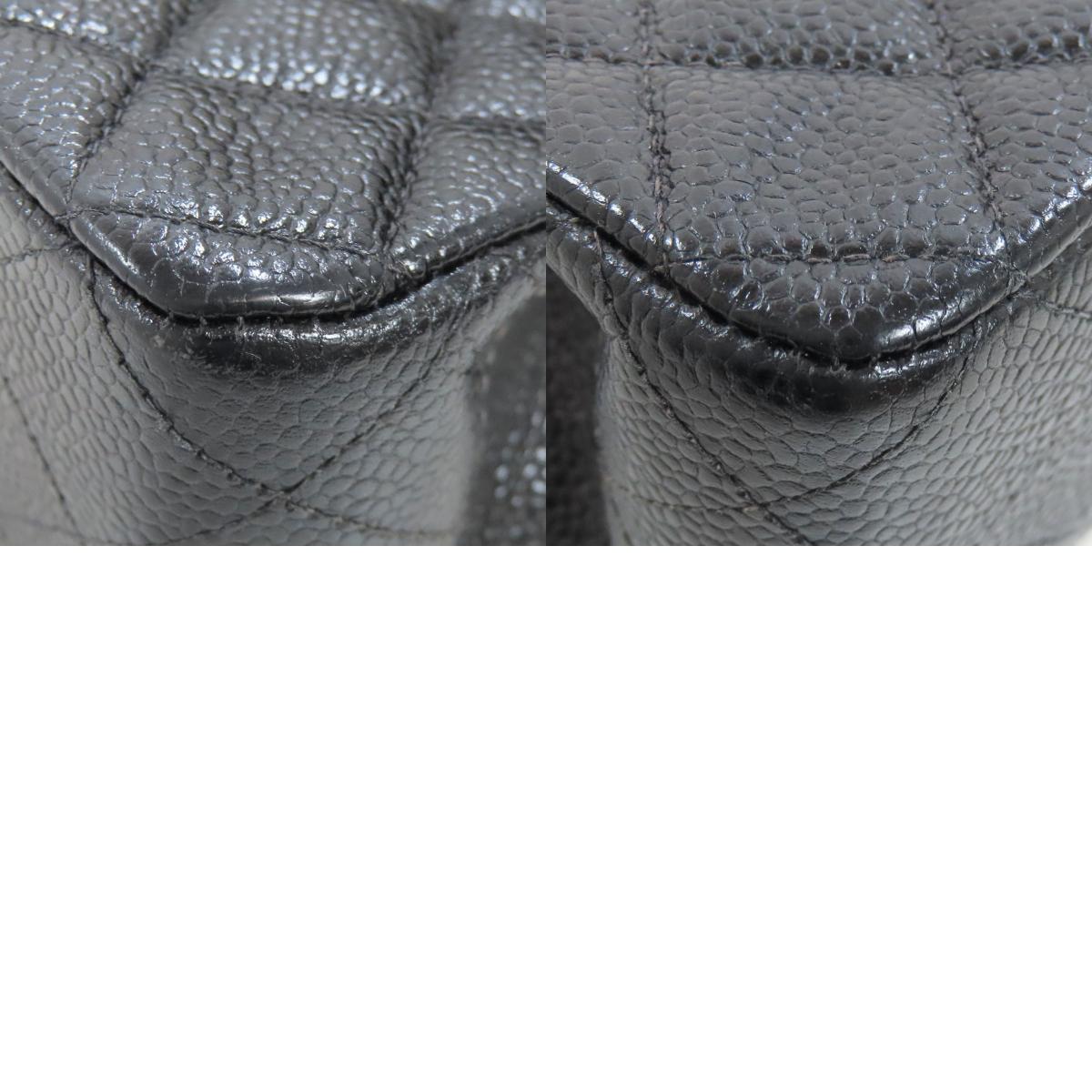 CHANEL シャネル チェーンショルダー ゴールド金具 ショルダーバッグ グレインド カーフスキン レディース 中古
