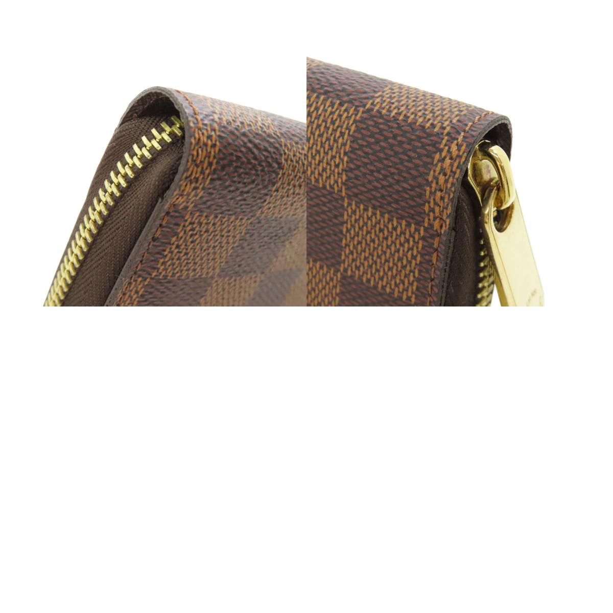LOUIS VUITTON ルイヴィトン N60015 ジッピー・ウォレット 旧 長財布(小銭入れあり) ダミエキャンバス レディース 中古