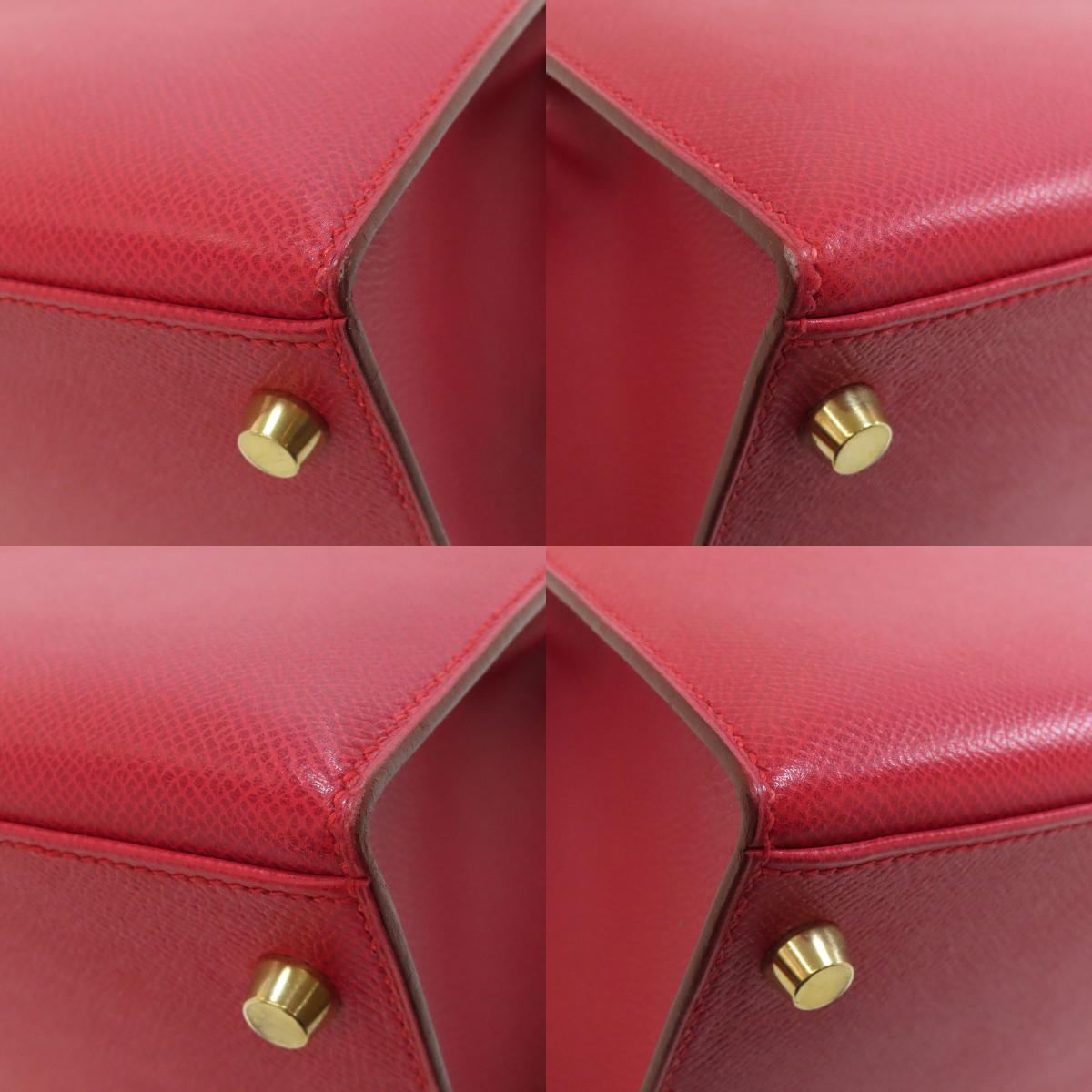 エルメス ケリー28 外縫い ゴールド金具 ハンドバッグ 中古 商品画像20