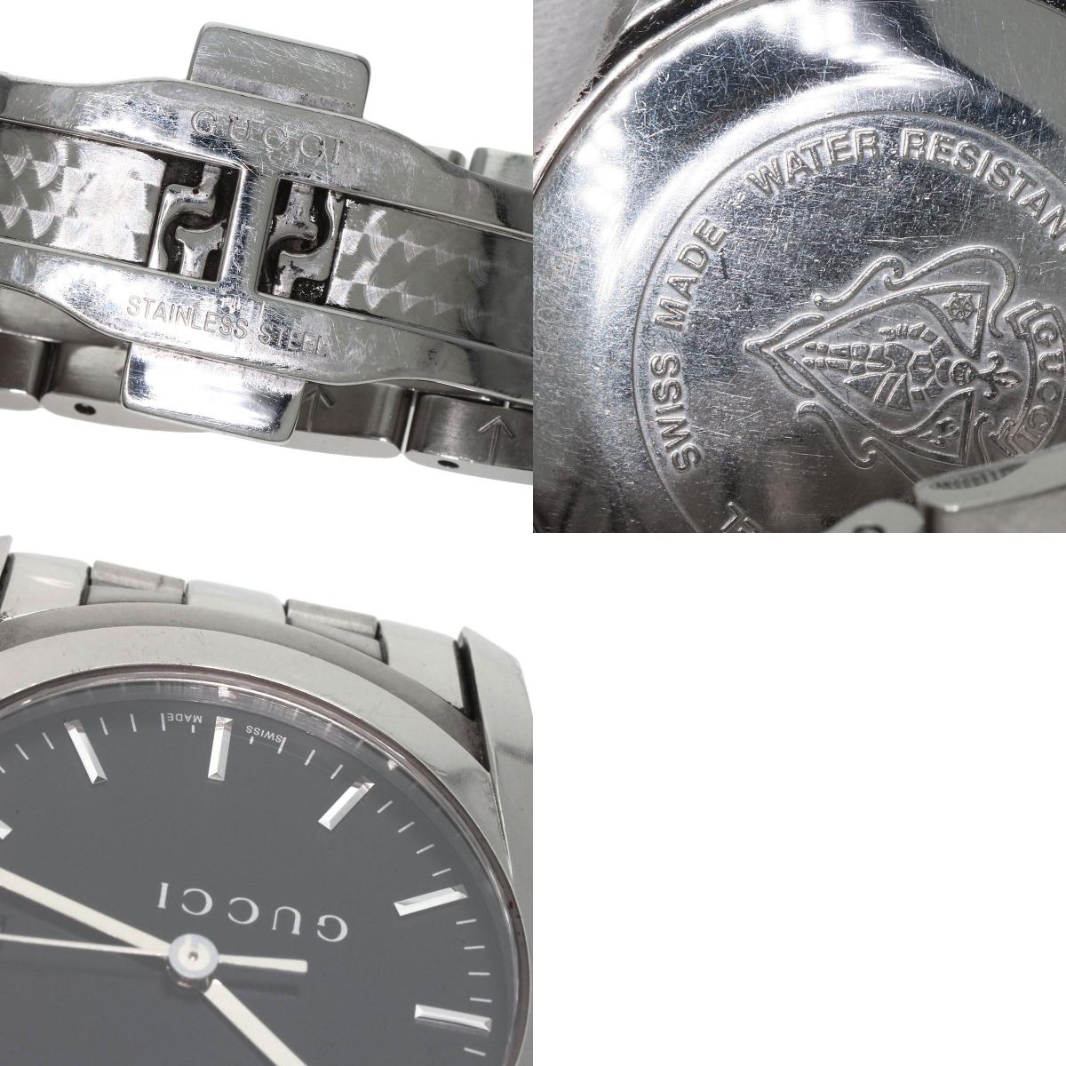 GUCCI グッチ 5500XL ラウンドフェイス 腕時計 SS メンズ 中古