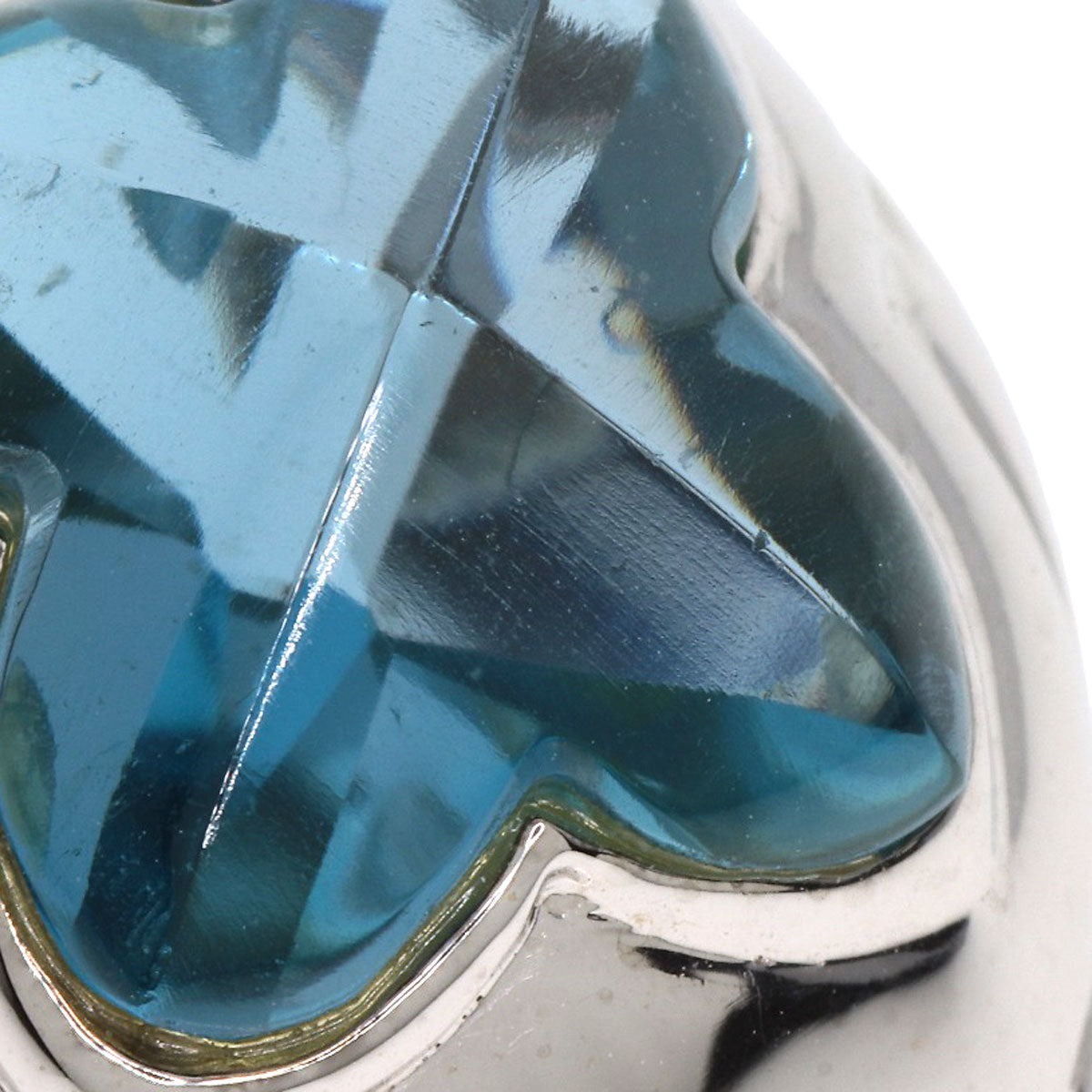 SELECT JEWELRY セレクトジュエリー ブルートパーズ ダイヤモンド リング・指輪 K18WG レディース 中古