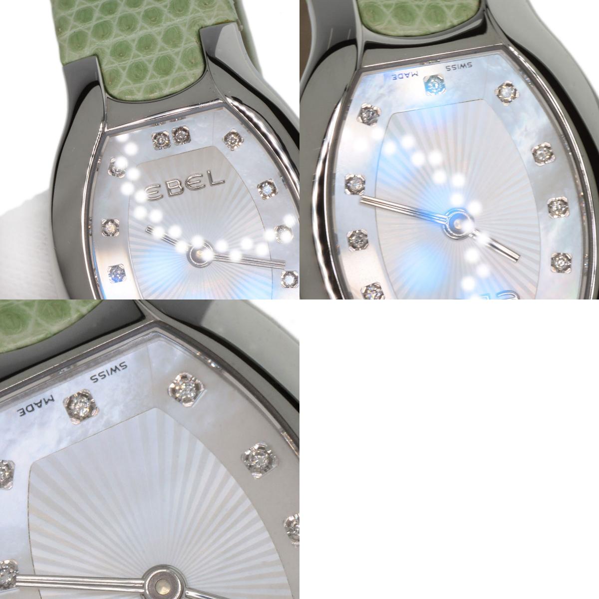 EBEL エベル ベルーガ ダイヤモンド 腕時計 SS レディース 中古