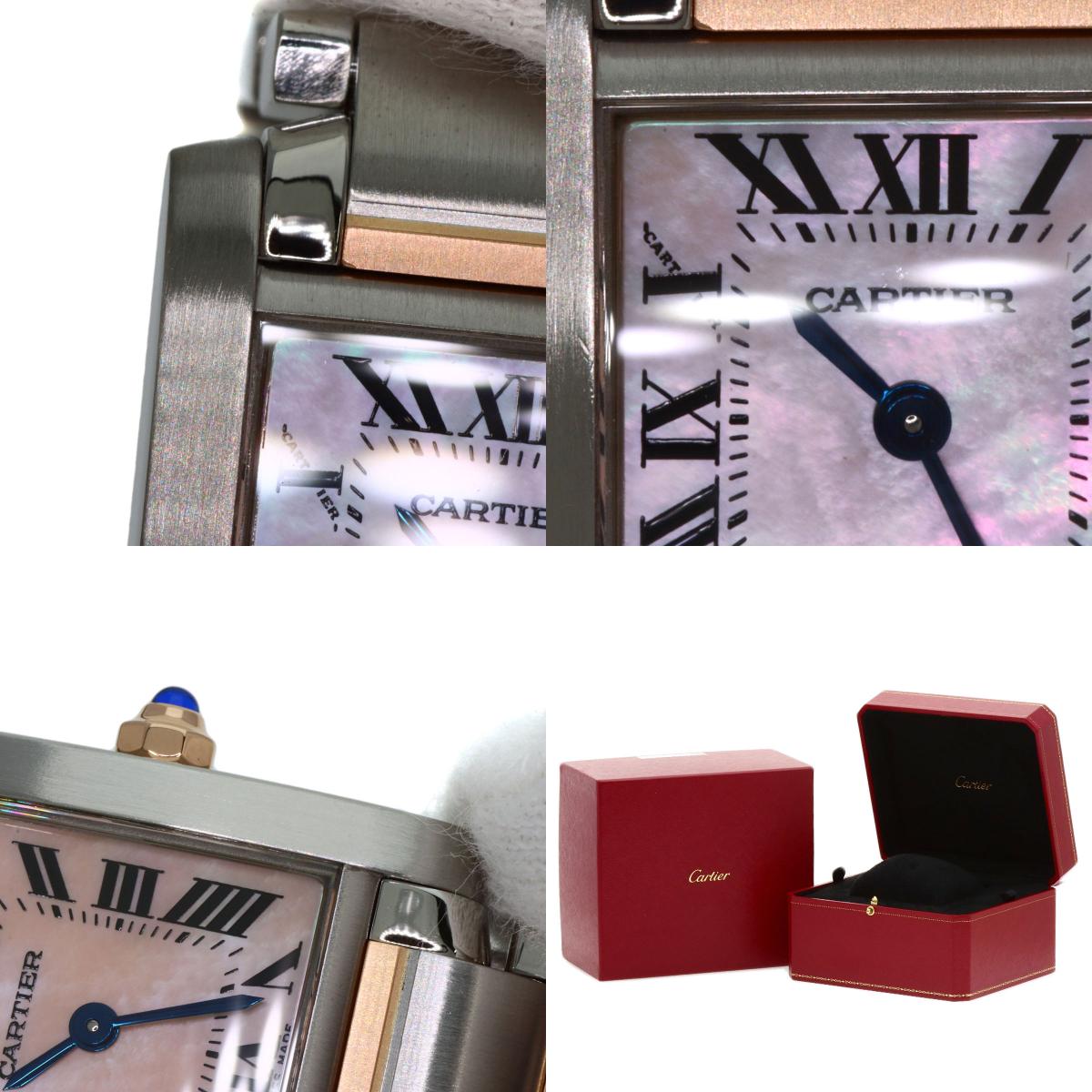 CARTIER カルティエ W51027Q4 タンクフランセーズ SM 腕時計 SS レディース 中古
