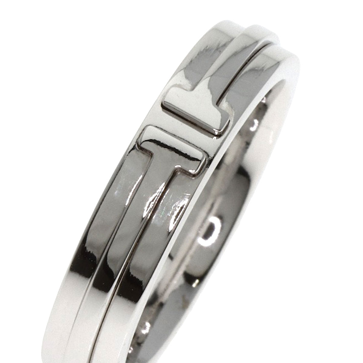 TIFFANY&Co. ティファニー T TWO ナロー リング・指輪 K18WG レディース 中古