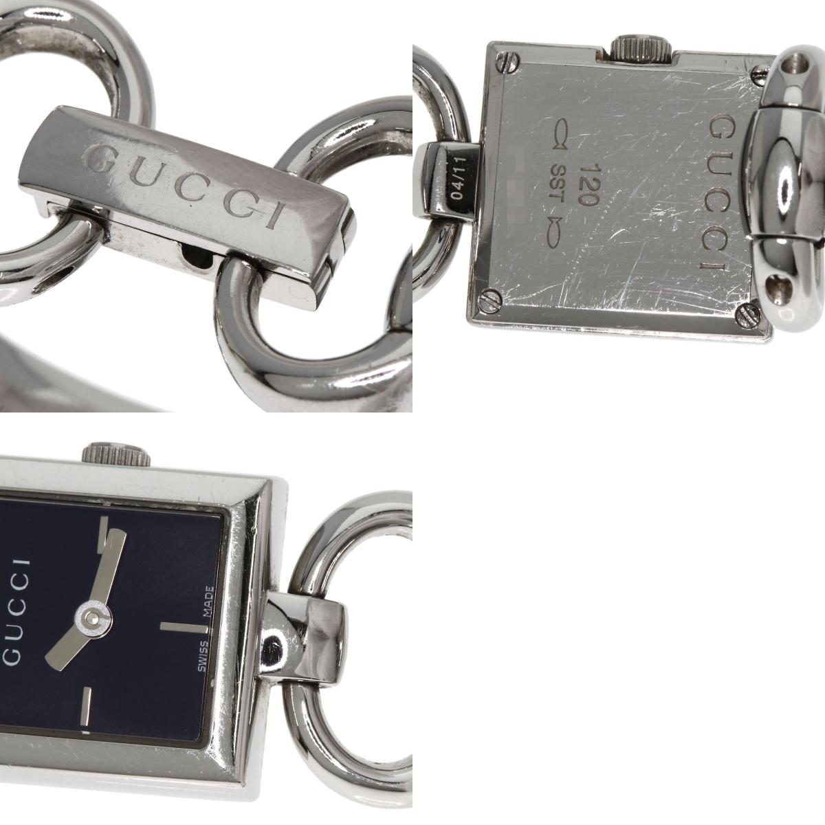 GUCCI グッチ 120 トルナヴォーニ 腕時計 SS レディース 中古